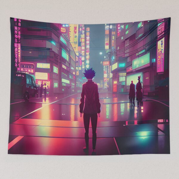 Item preview, Boy Tokyo Neon Anime Japan Rainy Night Street Vibes <3 designed and sold by Trendy-Now.