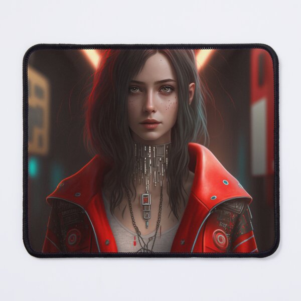 Item preview, Cyberpunk Redcoat Female Photography designed and sold by AICreateWorlds.