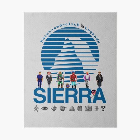 Sierra Online Logo (AQUA BLUE) - Gaming Heroes and Icons - Point and Click  Graphic Adventure PC Games! | Mounted Print