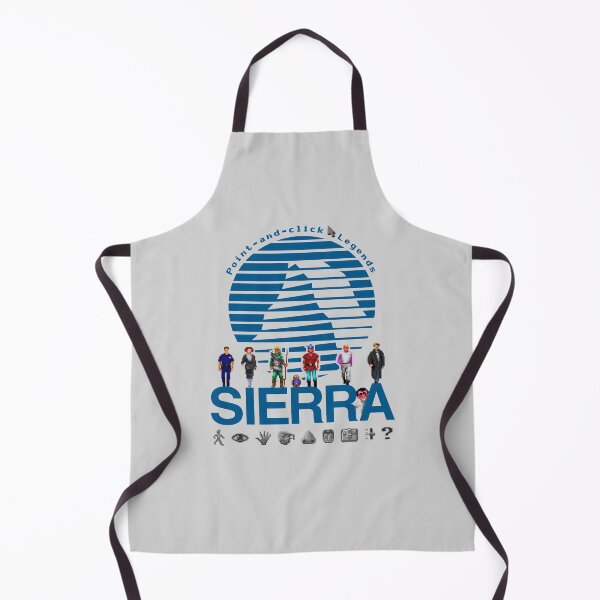 Item preview, POINT AND CLICK LEGENDS - Sierra Online Logo (CYAN) - Gaming Heroes and Icons - Graphic Adventure PC Games! designed and sold by RetroTeeStudio.