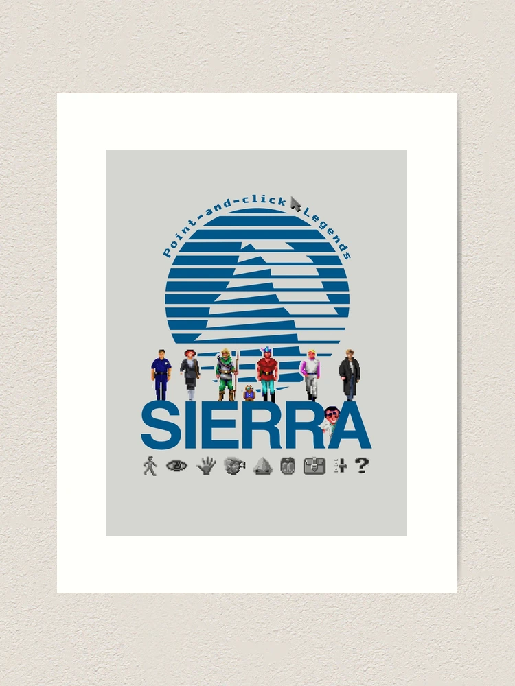 POINT AND CLICK LEGENDS - Sierra Online Logo (GREY) - Gaming Heroes and  Icons - Graphic Adventure PC Games! | Greeting Card