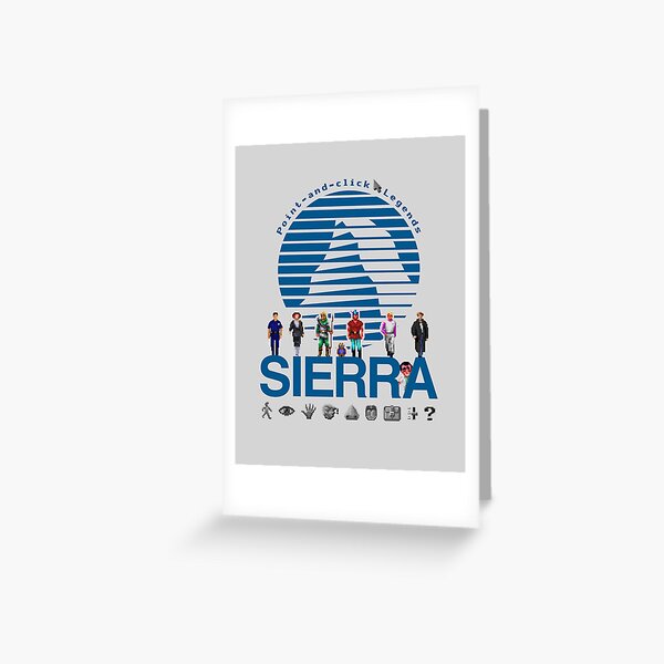 POINT AND CLICK LEGENDS - Sierra Online Logo (GREY) - Gaming Heroes and  Icons - Graphic Adventure PC Games! | Greeting Card