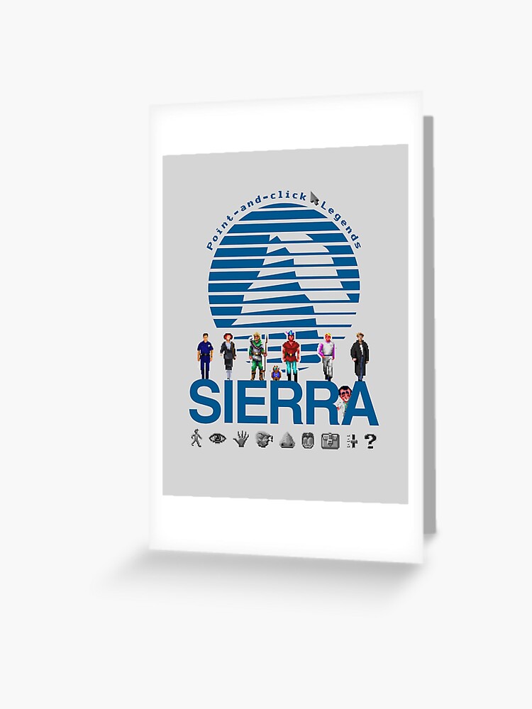 POINT AND CLICK LEGENDS - Sierra Online Logo (CYAN) - Gaming Heroes and  Icons - Graphic Adventure PC Games! | Greeting Card