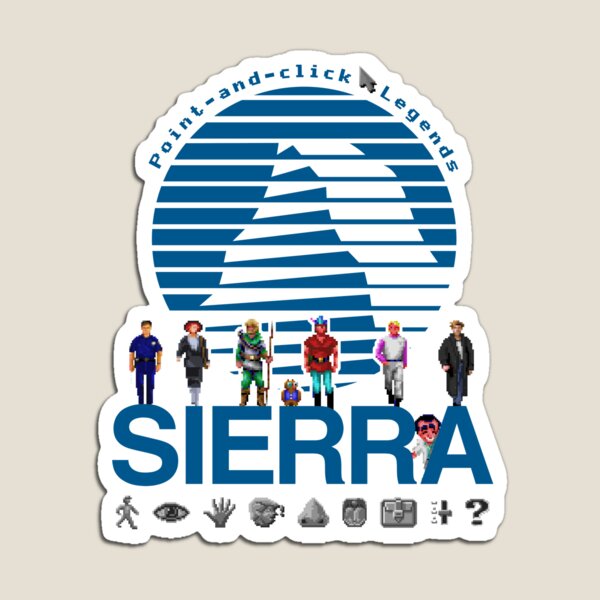 Sierra Online Logo (AQUA BLUE) - Gaming Heroes and Icons - Point and Click  Graphic Adventure PC Games! | Poster
