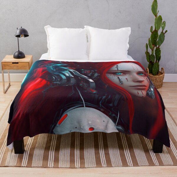 Item preview, Cyberpunk Female Cyborg with Implants Photography designed and sold by AICreateWorlds.