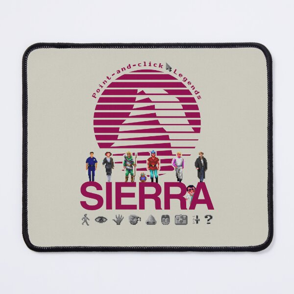 Item preview, POINT AND CLICK LEGENDS - Sierra Online Logo (MAGENTA) - Gaming Heroes and Icons - Graphic Adventure PC Games! designed and sold by RetroTeeStudio.