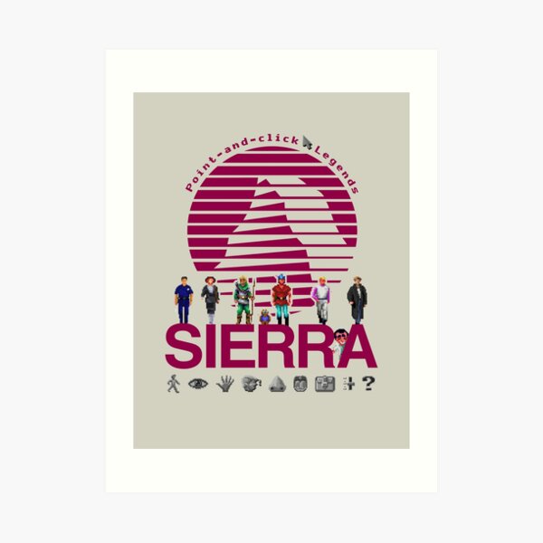 POINT AND CLICK LEGENDS - Sierra Online Logo (CYAN) - Gaming Heroes and  Icons - Graphic Adventure PC Games! | Poster