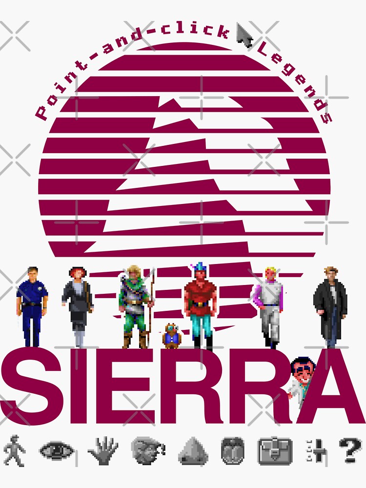 Sierra Online Logo (AQUA BLUE) - Gaming Heroes and Icons - Point and Click  Graphic Adventure PC Games! | Mounted Print