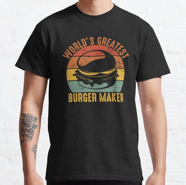 T-Shirt Humour Homme Burger Anatomy en Coton Bio