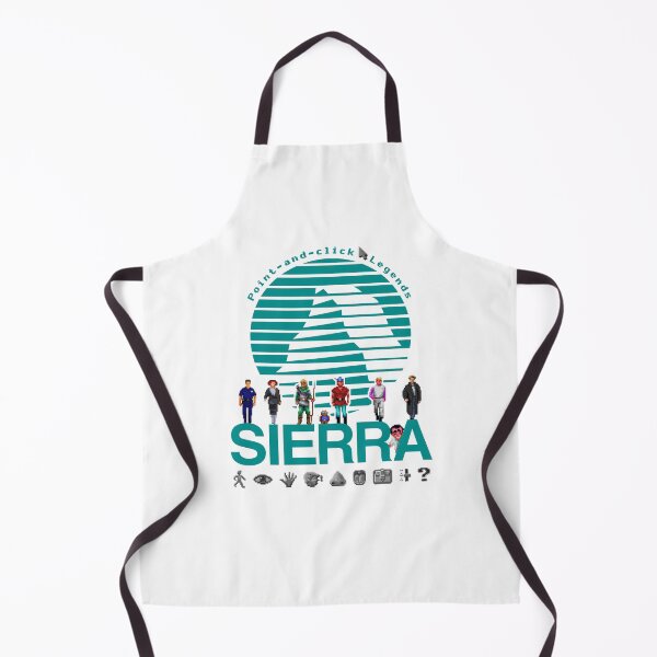 Item preview, POINT AND CLICK LEGENDS - Sierra Online Logo (CYAN) - Gaming Heroes and Icons - Graphic Adventure PC Games! designed and sold by RetroTeeStudio.