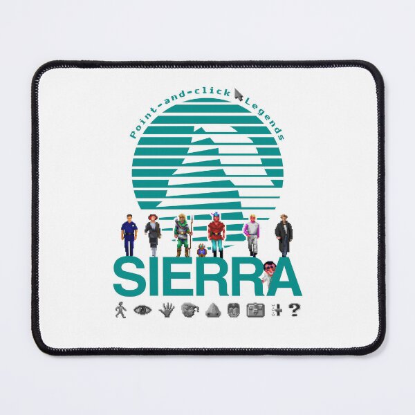 POINT AND CLICK LEGENDS - Sierra Online Logo (WHITE) - Gaming Heroes and  Icons - Graphic Adventure PC Games! | Mouse Pad