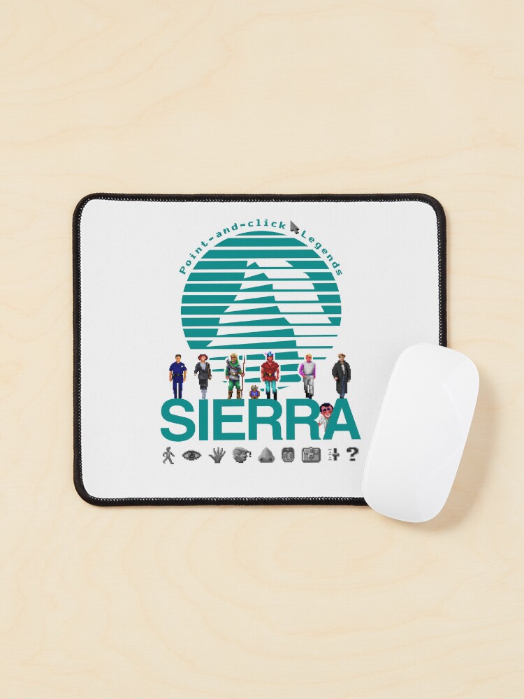 Sierra Online Logo (AQUA BLUE) - Gaming Heroes and Icons - Point and Click  Graphic Adventure PC Games! | Mounted Print