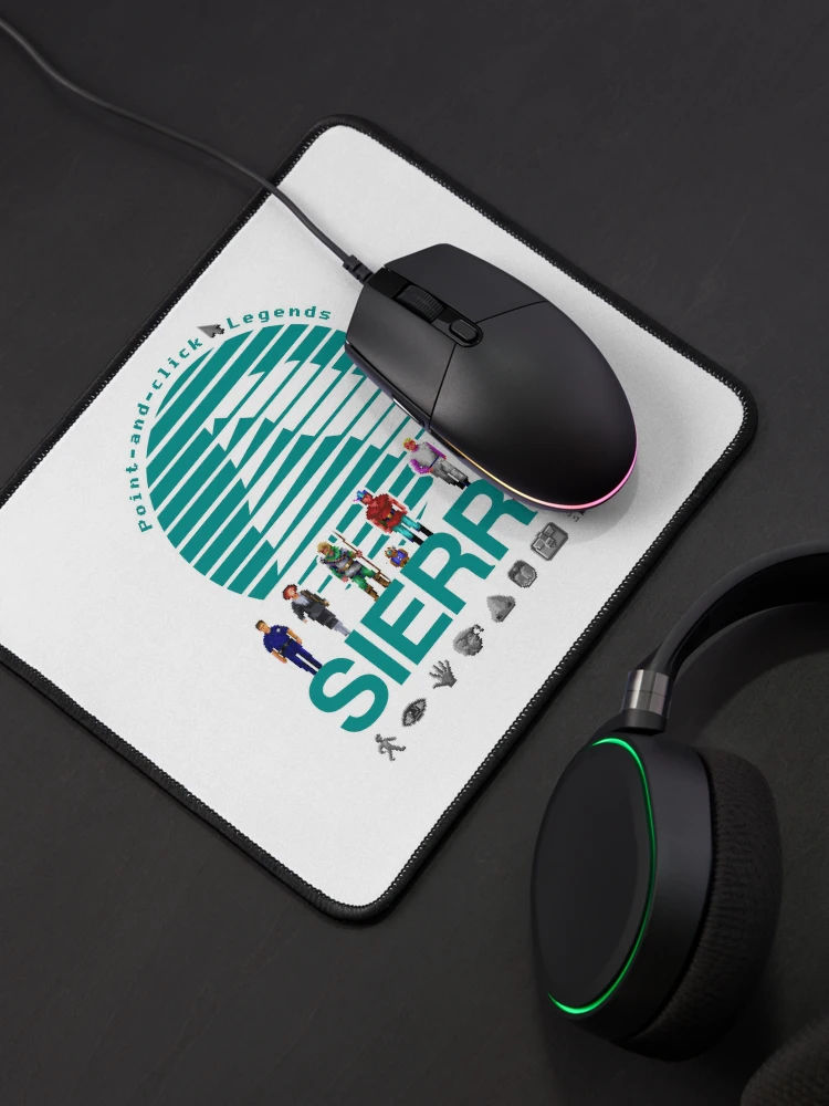 POINT AND CLICK LEGENDS - Sierra Online Logo (WHITE) - Gaming Heroes and  Icons - Graphic Adventure PC Games! | Mouse Pad