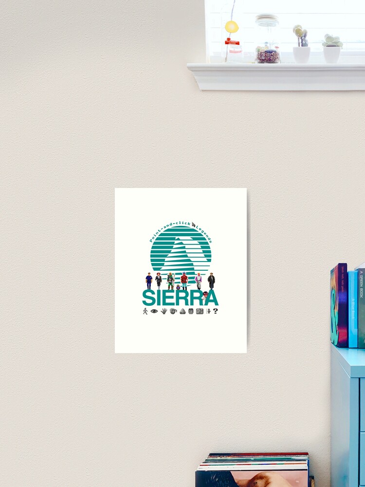 POINT AND CLICK LEGENDS - Sierra Online Logo (CYAN) - Gaming Heroes and  Icons - Graphic Adventure PC Games! | Greeting Card