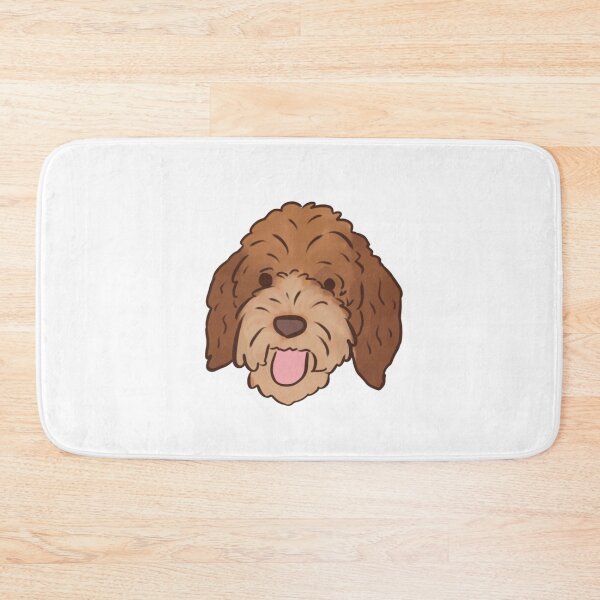 Artikelvorschau, Labradoodle-Gesichtsillustration entworfen und verkauft von Yarafantasyart.