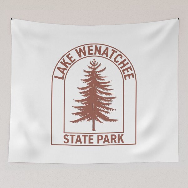 Item preview, Lake Wenatchee State Park Washington Vintage Tree designed and sold by HalpinDesign.