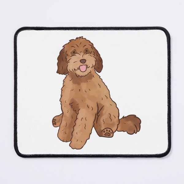 Item preview, Cartoon labradoodle illustration designed and sold by Yarafantasyart.
