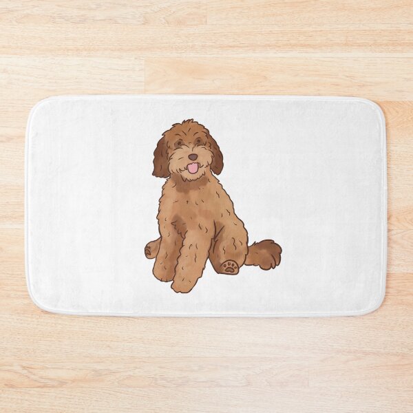 Artikelvorschau, Cartoon-Labradoodle-Illustration entworfen und verkauft von Yarafantasyart.
