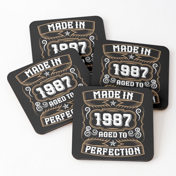 Item preview, Made in 1987 Ages to Perfection, Happy Birthday designed and sold by TADYSHOP.