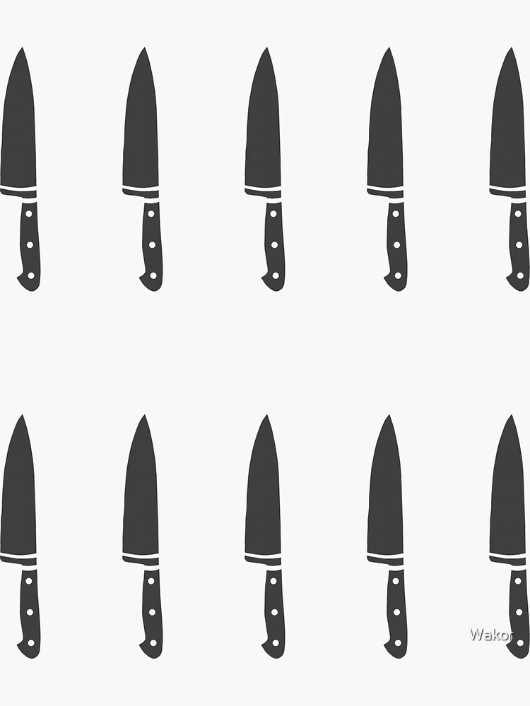 "Knife Stickers" Sticker for Sale by Wakor Redbubble