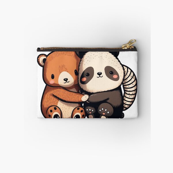 Item preview, Bear and Panda holding hands designed and sold by ArtElephant.