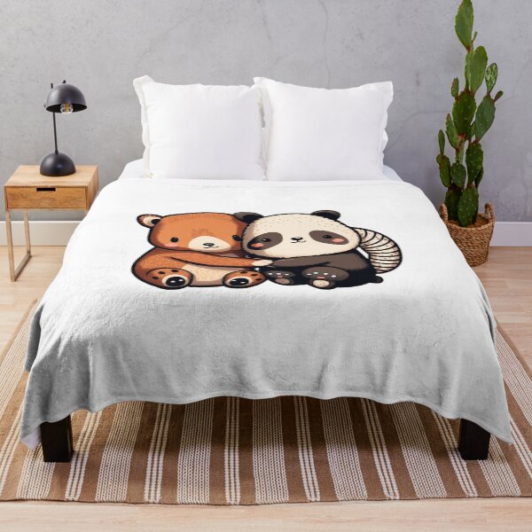 Item preview, Bear and Panda holding hands designed and sold by ArtElephant.