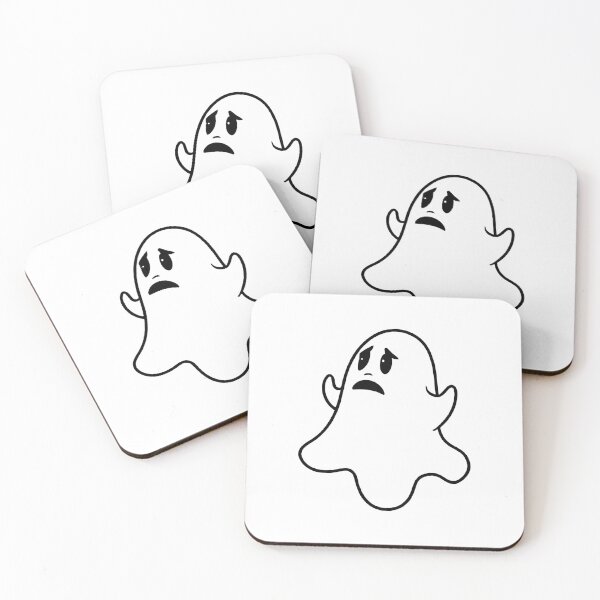 Item preview, Sad Ghost, ghost sticker, Unhappy Ghost designed and sold by shellnot.