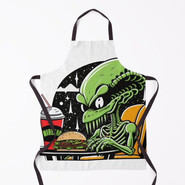 Item preview, Fast food lover, Alien ,Intergalactic fast food fan designed and sold by YZO-Design.