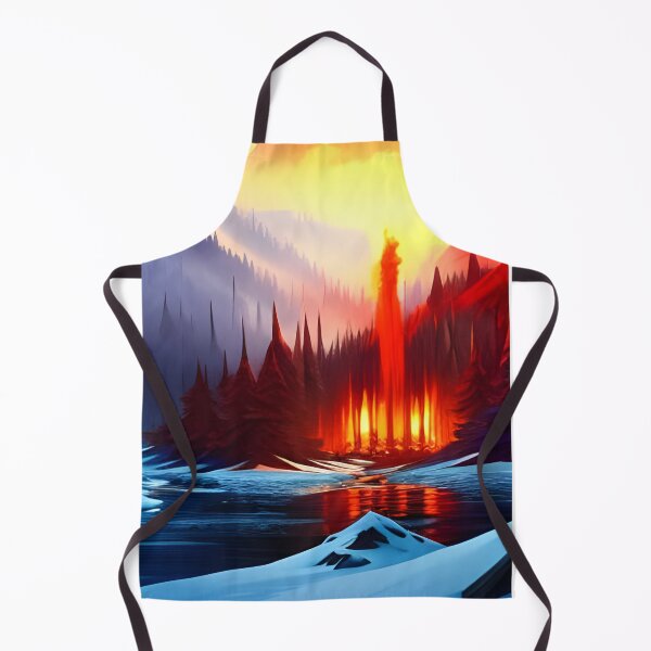 Item preview, Fire and Ice, watercolor 2, Ai Generated Art designed and sold by ACC .