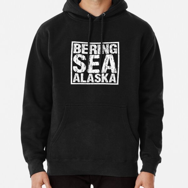 Bering Sea Alaska USA gift Pullover Hoodie by Macphisto71