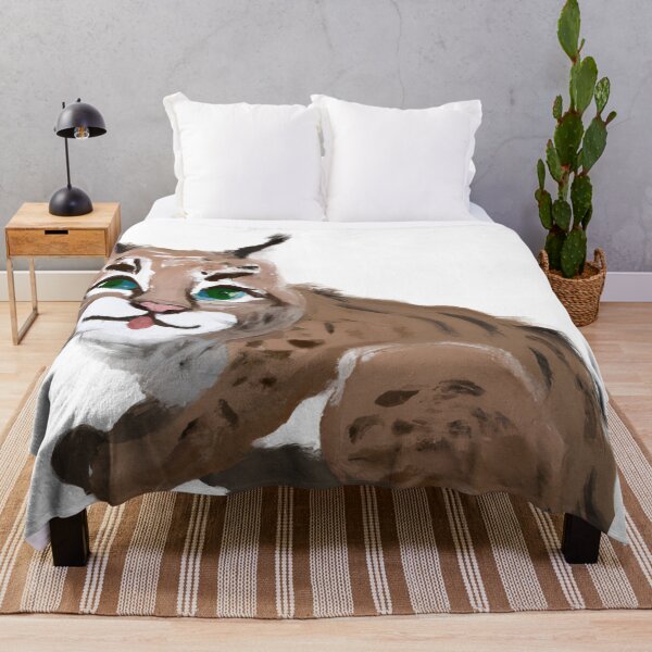 Item preview, Cute Bobcat Drawing designed and sold by WeHeartAnimals.