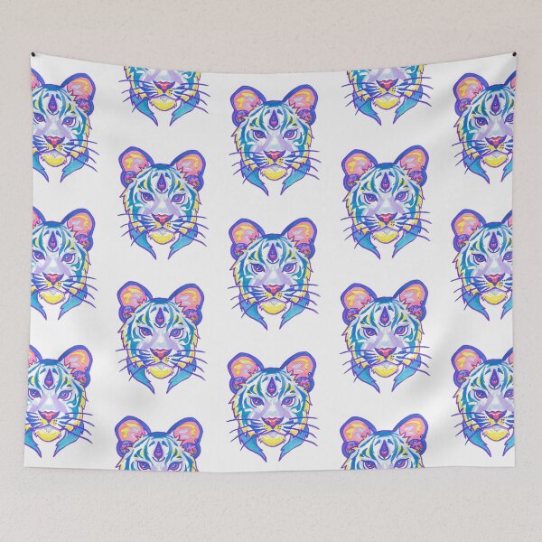 Item preview, Clairvoyant Pastel Tiger designed and sold by HiddenStash.