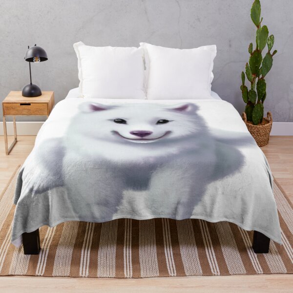 Item preview, Cute Samoyed Drawing designed and sold by WeHeartAnimals.