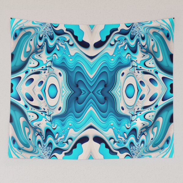 Item preview, Winter Pattern abstract liquid ice #4-1 designed and sold by PhiloSophyEye.