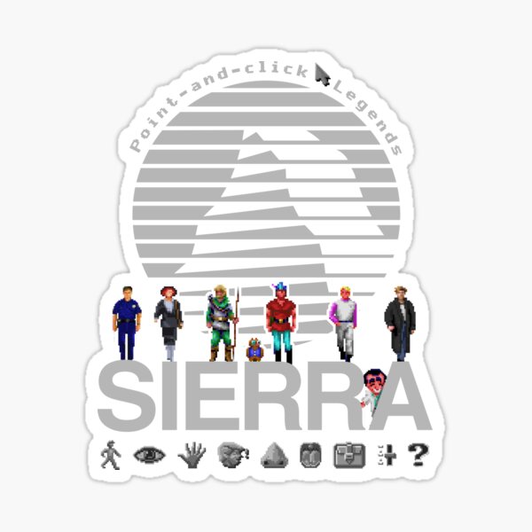 POINT AND CLICK LEGENDS - Sierra Online Logo (GREY) - Gaming Heroes and  Icons - Graphic Adventure PC Games! | Greeting Card