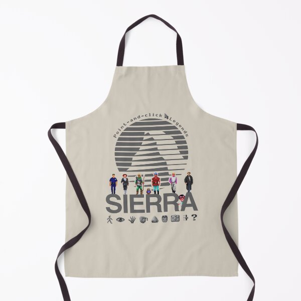 Item preview, POINT AND CLICK LEGENDS - Sierra Online Logo (DARK GREY) - Gaming Heroes and Icons - Graphic Adventure PC Games! designed and sold by RetroTeeStudio.