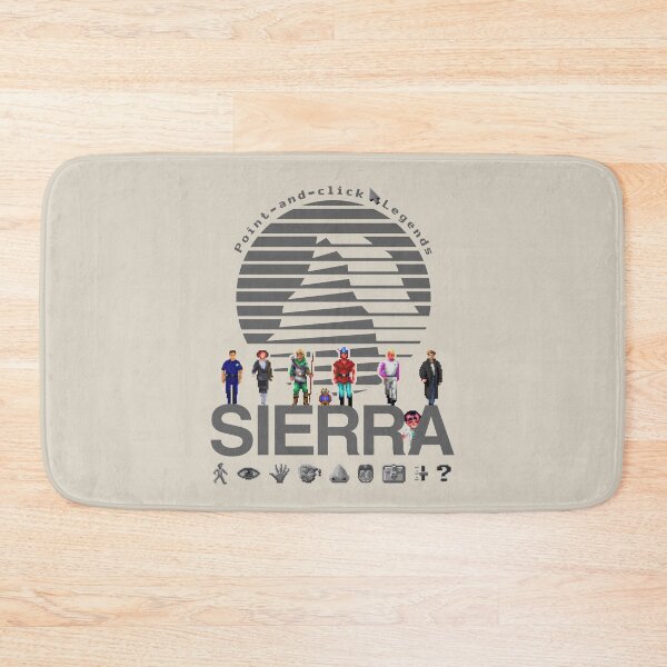 Item preview, POINT AND CLICK LEGENDS - Sierra Online Logo (DARK GREY) - Gaming Heroes and Icons - Graphic Adventure PC Games! designed and sold by RetroTeeStudio.