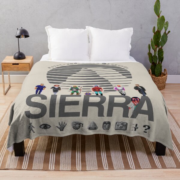 Item preview, POINT AND CLICK LEGENDS - Sierra Online Logo (DARK GREY) - Gaming Heroes and Icons - Graphic Adventure PC Games! designed and sold by RetroTeeStudio.