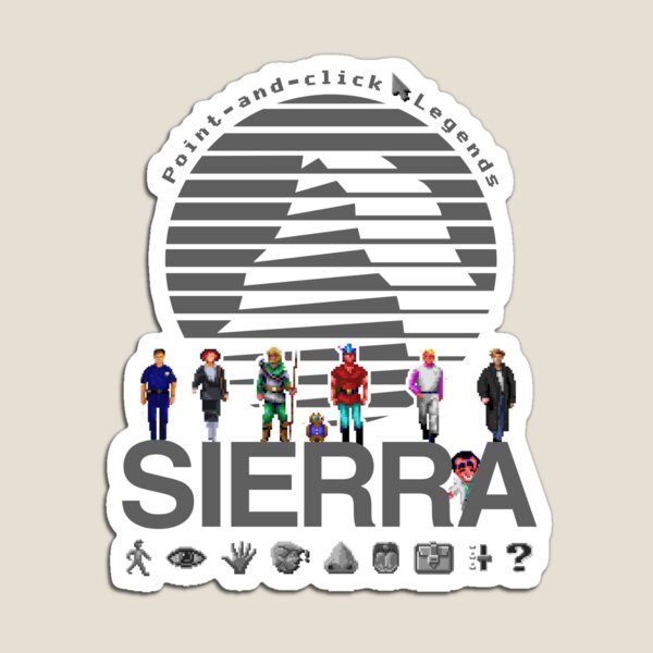 Sierra Online Logo (MAGENTA) - Gaming Heroes and Icons - Point and