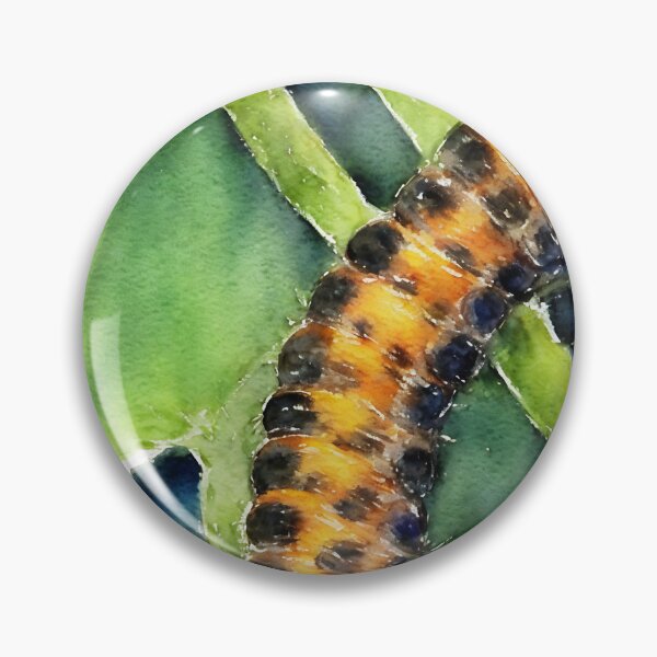 Artikelvorschau, Caterpillar highly detailed watercolor painting entworfen und verkauft von DrawItOnce.