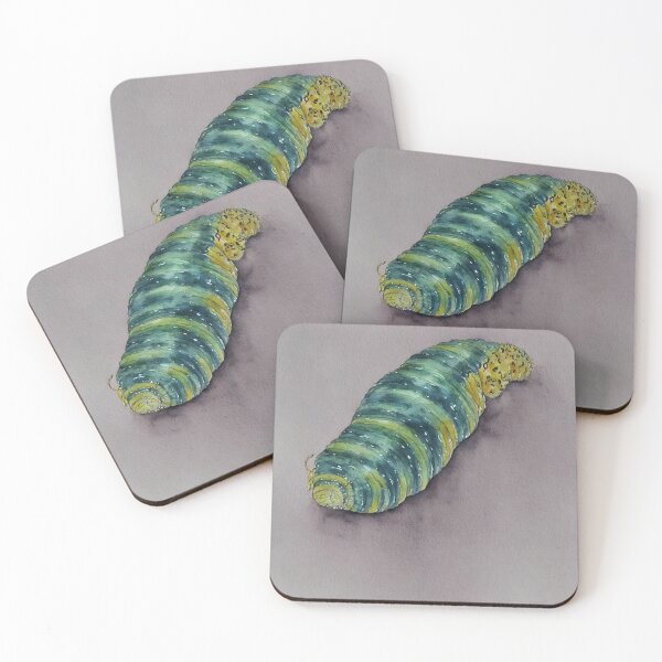 Artikelvorschau, Caterpillar highly detailed watercolor painting entworfen und verkauft von DrawItOnce.