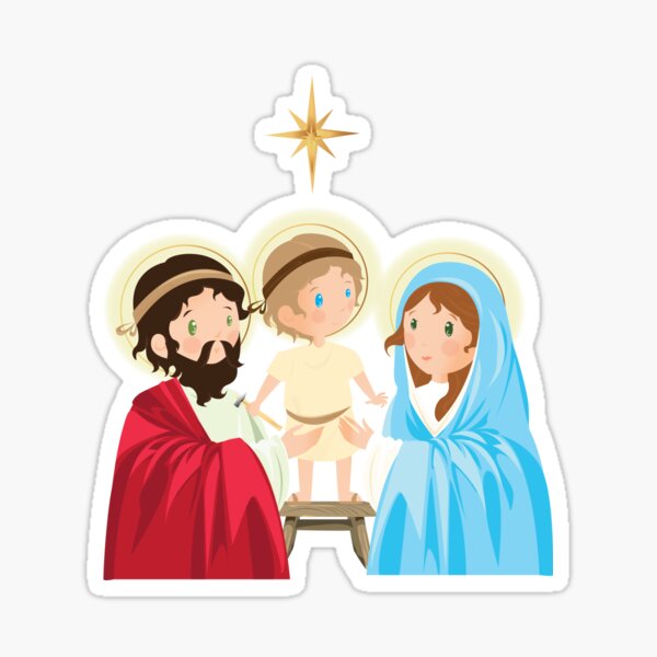 Navidad. Sagrada Familia Sticker