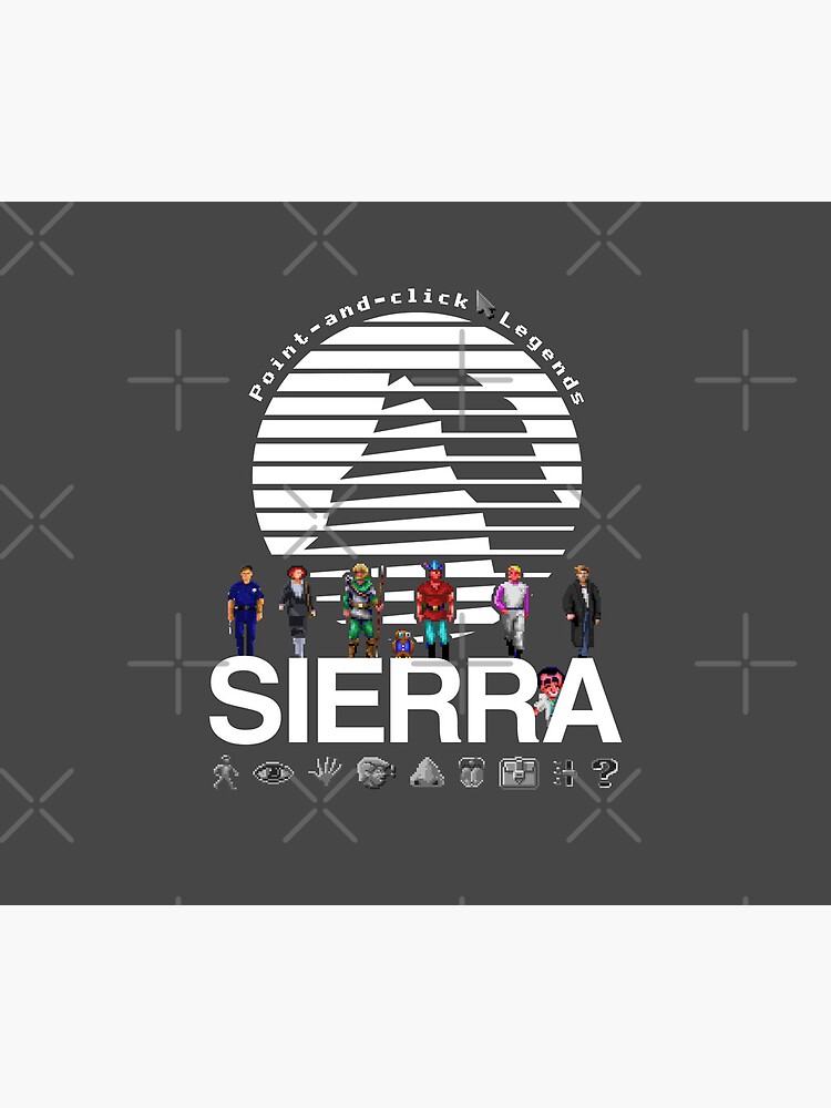 Sierra Online Logo (AQUA BLUE) - Gaming Heroes and Icons - Point and Click  Graphic Adventure PC Games! | Mounted Print