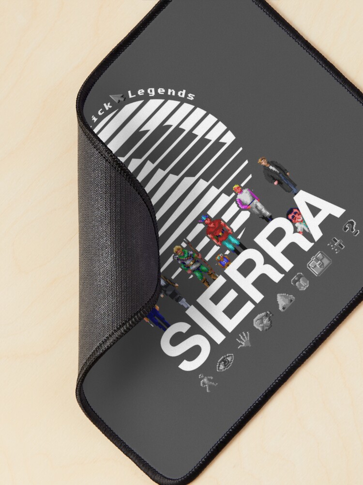 POINT AND CLICK LEGENDS - Sierra Online Logo (WHITE) - Gaming Heroes and  Icons - Graphic Adventure PC Games! | Mouse Pad