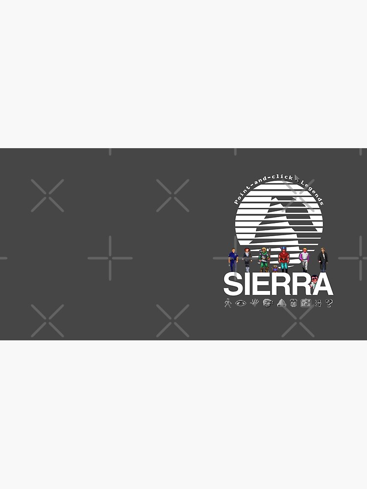 POINT AND CLICK LEGENDS - Sierra Online Logo (WHITE) - Gaming Heroes and  Icons - Graphic Adventure PC Games! | Mouse Pad