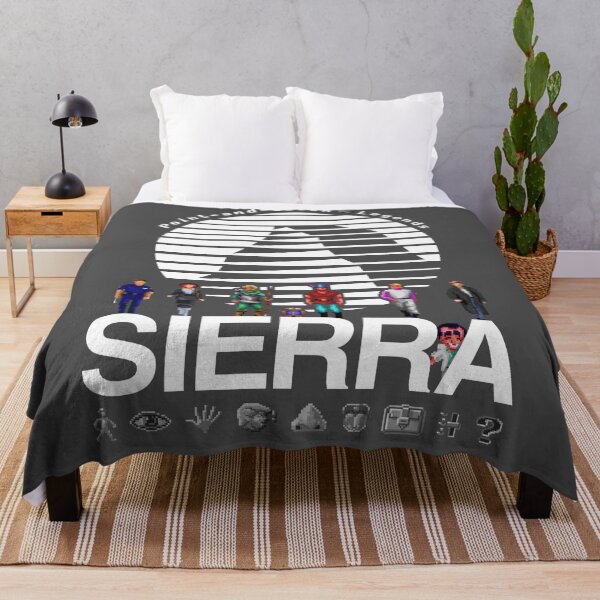 Item preview, POINT AND CLICK LEGENDS - Sierra Online Logo (WHITE) - Gaming Heroes and Icons - Graphic Adventure PC Games! designed and sold by RetroTeeStudio.
