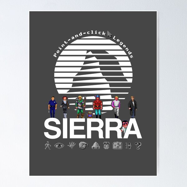 POINT AND CLICK LEGENDS - Sierra Online Logo (CYAN) - Gaming Heroes and  Icons - Graphic Adventure PC Games! | Greeting Card