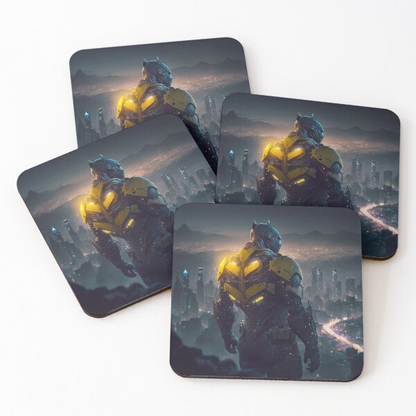Item preview, Cyberpunk Cyborg Guardian Overlook designed and sold by AICreateWorlds.