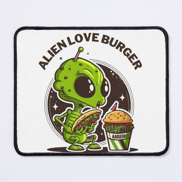 Item preview, Hamburger Fast food lover, Alien love burger designed and sold by YZO-Design.