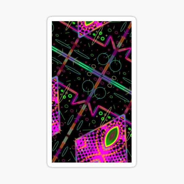 Item preview, cat galaxy grid map - vaporwave 80's cat eye galaxy designed and sold by neonmoonwaves.